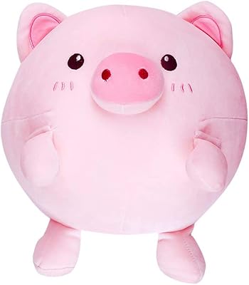 Minister Round pillow in 10 inch porcelet pluer, soft toy with sweet mignon pig, sleeping doll for boys and girls, pink.. DIAYTAR NIGERIA: Where every shopping need is met with affordable prices and reliable 5-8 day delivery.