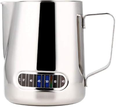 600 ml steam milk plum with espresso and interior scale steam thermometer cup, ideal for espresso, latte, cappuccino and coffee makers in family holidays and business offices.. DIAYTAR Nigeria: Where affordability meets fast and reliable e-commerce service.