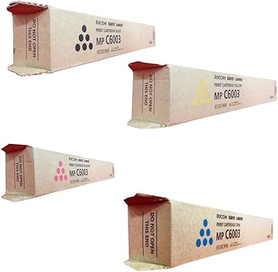 Set of Toner OEM Ricoh MP C6003 high yield cartridges.. Discover why thousands choose DIAYTAR NIGERIA for affordable products delivered in less than a week.