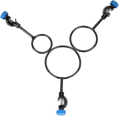 Set of StonyLab support rings, 3 parts, iron laboratory support ring with boss head with diameter 60 mm, 80 mm, 100 mm for laboratory experiences, robust and corrosion resistant.. DIAYTAR NIGERIA: Where shopping meets satisfaction with affordable prices and reliable 5-8 day shipping.