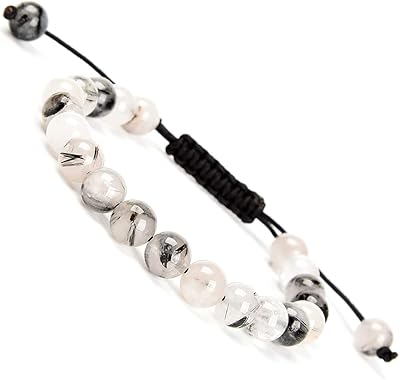 Macrame bracelets adjustable in massive pearls with precious stones, crystals and natural healing energy 8 mm.. Explore a world of choices with DIAYTAR NIGERIA's vast catalog and budget-friendly nationwide shipping.