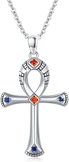Necklace with Angel Wings Cross/Sterling Sterling Single Single Handard, Collar with precious stones pendant, religious jewelry, gifts for men and women.. No more overpriced stores — DIAYTAR Nigeria brings the best to your door.