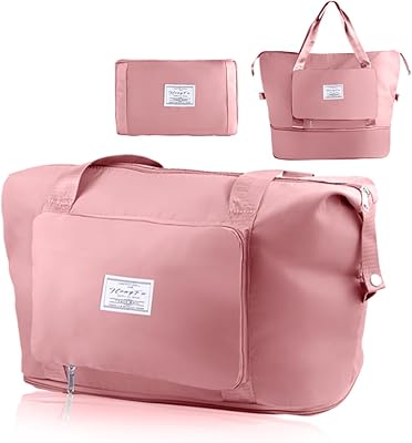 Women's canvas weekend bag for women, travel tote bag with shoe pocket and toiletries approved by airlines, pink.. Shop local, shop fast — DIAYTAR Nigeria delivers across the country.