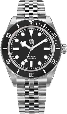 San Martin Classic BB diving watch SN0128G NH35 Automatic mechanical watch in blue sapphire with ceramic and stainless steel bezel.. DIAYTAR NIGERIA delivers more than purchases - we deliver affordable shopping solutions within the week.