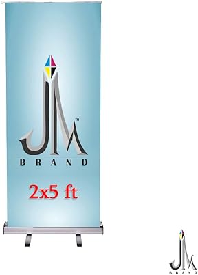 Retractable aluminum banner JM Brandtm 24 "x 1.52 m for store display, advertising/commercial display, money).. DIAYTAR NIGERIA provides endless shopping possibilities with affordable prices and prompt delivery service.