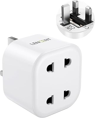 UK fuse adapter 2 pins with 3 pins 13 A, Electric toothbrush intake Lancet for hair and bathroom, white, 1 package.. Find more for less — only on DIAYTAR Nigeria.