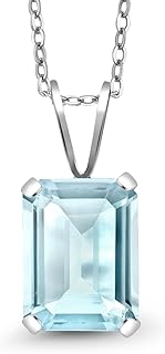 Silvering Sterling 925 Silver Blue Topaz Collier (200 ct Birth Pierre.. DIAYTAR NIGERIA: Redefining e-commerce with affordable prices and reliable nationwide shipping.