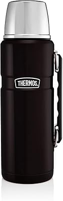 190754 stainless steel thermos King bottle, matt black, 1.2 l.. DIAYTAR NIGERIA: Your affordable gateway to thousands of products shipped nationwide within the week.