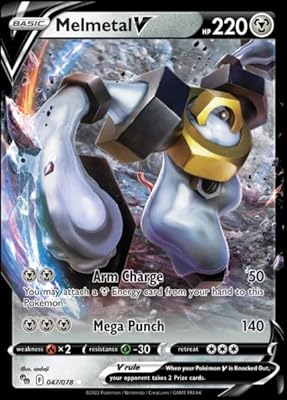 Melmetal v - 047/078 - pokémon go - carte pokémon ultra rare - holo foil.. Your everyday shopping destination, DIAYTAR NIGERIA offers unbeatable value with quick delivery times.