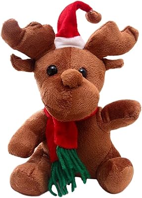 Christmas toy for Christmas reindeer, children's toy toy, Christmas party decoration at home, 16 cm.. DIAYTAR NIGERIA stands as your affordable shopping ally with nationwide delivery in just 5-8 days.