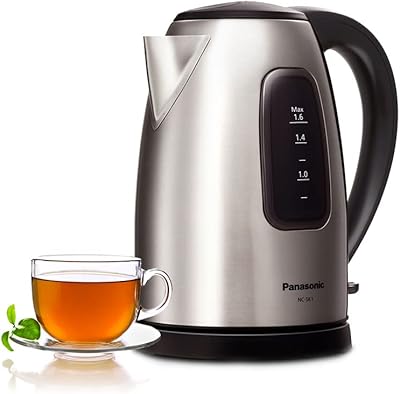 Panasonic electric kettle, 1.6 liter, black and silver [NCSK1B].. Your budget-friendly online marketplace, DIAYTAR NIGERIA delivers a world of products in just 5-8 days.