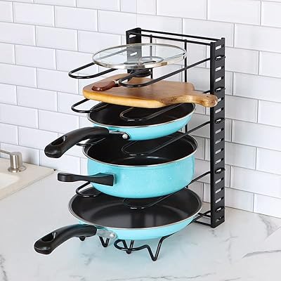 Extensible storage support AFAQ 5 Adjustable compartments supports of plates and lids for guard.. DIAYTAR NIGERIA redefines convenience with our vast product selection and swift nationwide delivery.