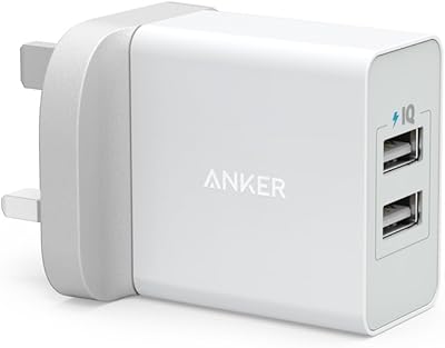 USB Anker 24 W Double Wall Moader with Smart Loading Technology - White.. Shop confidently with DIAYTAR NIGERIA, offering affordable prices and reliable delivery within a week.