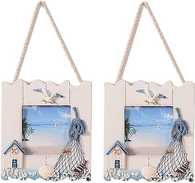 2 -room wooden beach photo frame, holiday photo frame, standing wall photo frame, tropical ocean photo frame for bathroom, kitchen and gift accessory.. DIAYTAR NIGERIA delivers more than products - we deliver affordable shopping satisfaction nationwide.
