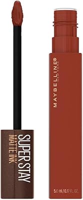 Maybelline liquid lipstick superstay matte ink, long -lasting liquid lipstick with a matt finish, coffee edition, highly pigmented color, coconut connoisseur, 5 ml.. DIAYTAR NIGERIA: Where shopping meets satisfaction with affordable prices and prompt delivery services.