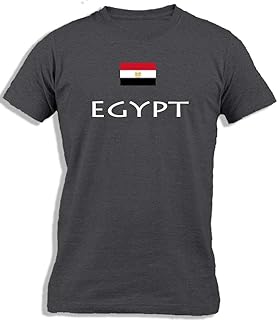 Cotton t-shirt for men i kapron printed with the Egyptian flag.. Experience the joy of discovery with DIAYTAR NIGERIA's vast catalog and nationwide affordable delivery.