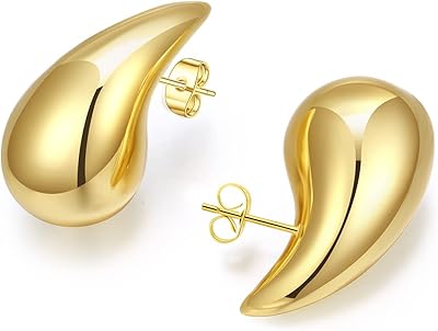 Goutteen -shaped earrings for Gold Plated Women.. DIAYTAR NIGERIA: Your gateway to affordable products delivered reliably across Nigeria.