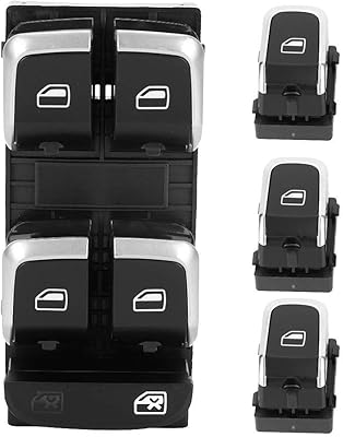 Akozon 4 rooms/set of electrical switching buttons in left driving glass Right 8KD 959 851, 4GD 959 855 A4 suitable for Audi A4/S4 B8 2008-2012.. Shop the smart way with DIAYTAR Nigeria — fast delivery, affordable everything.