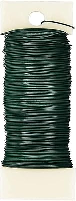 Flexible greenery wire of caliber 22, 38 -meter floral wire, flexible but does not easily roast, for crafts, Christmas crowns, the manufacture of crowns and floral compositions.. DIAYTAR NIGERIA: Putting quality products within reach of every Nigerian through our affordable marketplace.