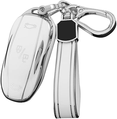 Protective cover for white TPU car key compatible with Tesla Model S Model 3 Model Y.. From phone accessories to home decor — DIAYTAR Nigeria ships it fast.