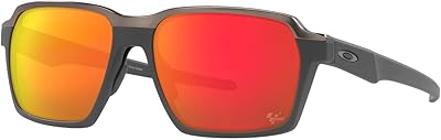 Rectangular sunglasses MotoGP Parlay Oakley for men, OO4143, matt black carbon prism/sapphire, 58 mm, 58 mm.. Click, pay, receive — DIAYTAR Nigeria makes online shopping seamless.