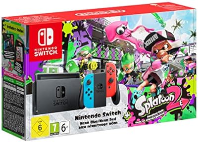 Nintendo Switch with Joy-Con Bleu Neon/Rouge Neon + Limited Edition Splatoon 2.. Discover a world of affordable shopping with DIAYTAR NIGERIA's vast marketplace delivered to you in days.