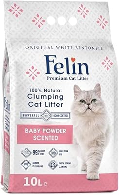Agglomerating litter for Felin cats, 100 % natural bentonite, 99.5 % dust -free, always fresh, respectful of animals, fighting against smells, scented with baby powder (10 l).. Looking for trendy fashion, home essentials, or electronics? DIAYTAR Nigeria has it all and delivers within days, not weeks.