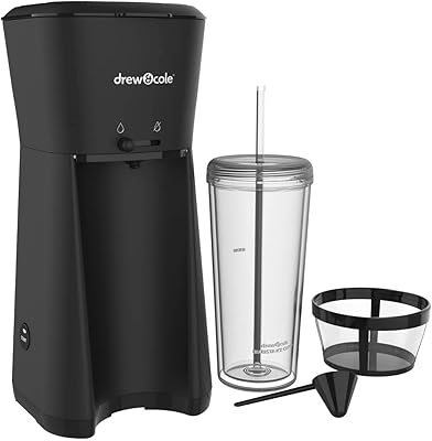 Drew & Cole Barista ice coffee maker - ready in less than 4 minutes - Automatic filter - includes a double -walled insulating cup with cover, straw and teaspoon.. Shop with ease at DIAYTAR NIGERIA and enjoy our extensive product range delivered at affordable rates.