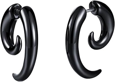 Verem earrings Small unisex earring, black earrings for women, single ear, jewelry, anti-allergy, 1 pair.. Discover the perfect balance of selection and value with DIAYTAR NIGERIA's nationwide delivery service.