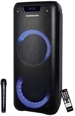 Olsen Mark rechargeable party speaker, 6.5 inch size, black.. Unlock access to a wide range of products with DIAYTAR NIGERIA's affordable e-commerce platform.