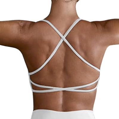 Sports bra with low impact back straps with crossed straps for yoga.. Shop from anywhere in Nigeria and receive your DIAYTAR purchases at affordable prices within a week.