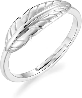 Silver feather ring.. Experience the power of choice with DIAYTAR NIGERIA's extensive catalog and reliable delivery service.
