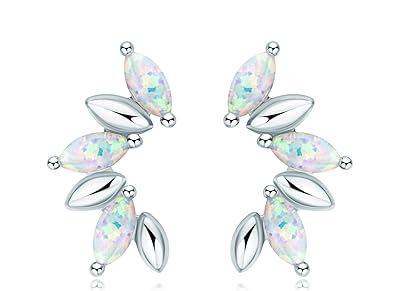 Hypoallergenic Opal Opal Sterling Ear Earms for Women, Birth Stone Marquise Size/Oval/Round, birthday and Christmas gifts for women, opal stone, opal stone.. Nigeria shops with DIAYTAR — wide selection, fast shipping, and great value.