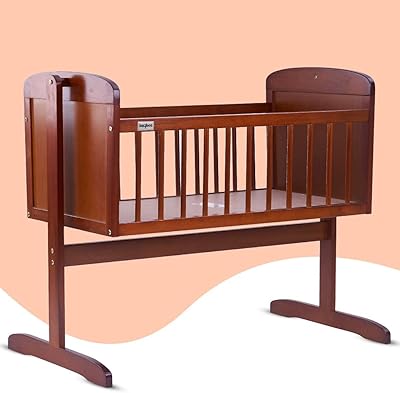 Wooden cradle for newborn from Lucenta | Baby bed with mosquito net and function.. Your ideal shopping companion, DIAYTAR NIGERIA offers unmatched variety with delivery within a week.