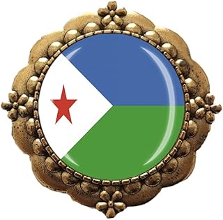 Djibouti flag 3D Glass pin and metal souvenir crystal for men.. Make every purchase count with DIAYTAR Nigeria — shop smart, shop fast.