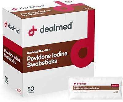 Delmed povidone Iodée cleansing sticks 10 % sachets sealed individually perfect for treatment.. DIAYTAR NIGERIA: Putting quality products within reach of every Nigerian through our affordable marketplace.