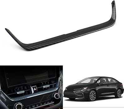 Kakash personalized interior accessories for Toyota Corolla 2020 2021 2022 Garnature of Central ABS Central Air Air conditioning cover/set (carbon fiber style).. Shop efficiently with DIAYTAR NIGERIA, offering thousands of products at unbeatable prices delivered promptly.