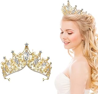 Cristal crown for ladies girls elegant princess with comb crown for married woman wedding birthday wedding celebration halloween costume ladies girls, 0.. Shop easy, pay less, get it fast — with DIAYTAR Nigeria.