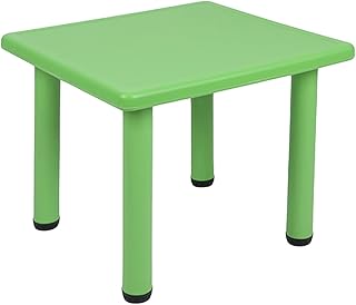 Plastic square table allowing children to write and study with adjustable height (green).. Browse, shop, and receive — DIAYTAR Nigeria keeps it simple.