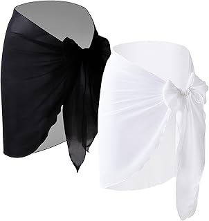 PARÉO PLAIN FOR Femmes, in silk muslin, wallet skirt, swimsuits for women and girls, summer party on the beach (black, white).. Your budget-friendly online marketplace, DIAYTAR NIGERIA delivers a world of products in just 5-8 days.
