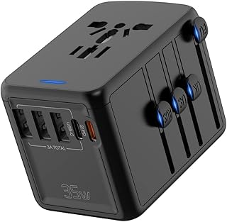 European International European 35 W universal travel taking adapter with 3.. DIAYTAR NIGERIA: Where shopping meets satisfaction with affordable prices and prompt delivery services.