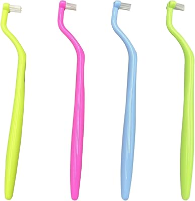 Mini orthodontic toothbrush, mini inter-space brush for dental implants, orthodontics, teeth cleaning, 4 pieces (4 colors D).. Get what you need, when you need it — DIAYTAR Nigeria delivers fast.