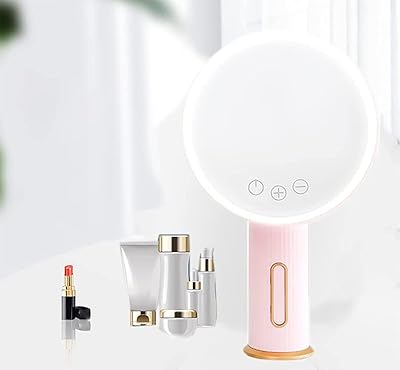 Skihzooc 3 -colored Skihzooc makeup mirror with light LED light, travel mirror support and cosmetic table lamp (pink).. DIAYTAR NIGERIA makes quality accessible to all with our affordable prices and quick delivery service.