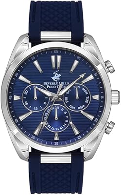 Beverly Hills Polo Club multifunction watch with dark blue dial for men - BP3337x.399, blue, bracelet.. DIAYTAR NIGERIA: Making online shopping accessible with affordable prices and nationwide delivery service.