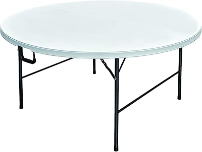 Lani portable foldable plastic table 150 cm in diameter for 8.. DIAYTAR NIGERIA: Where every shopping need is fulfilled with affordable prices and nationwide shipping.