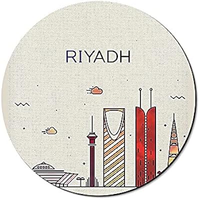 Cute round mouse mat with design, non -slip rubber base, Waterproof for women, game mouse carpet, size 20 cm, Riyad.. Shop confidently with DIAYTAR NIGERIA, offering affordable prices and reliable delivery within a week.