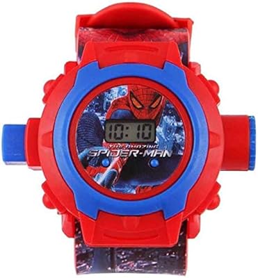 Styleflex Superb Spiderman projector watch for children, Diwali gift, birthday gift, 24 images digital projector. (color can vary) multicolored.. DIAYTAR NIGERIA brings affordable shopping solutions to every corner of Nigeria in just 5-8 days.