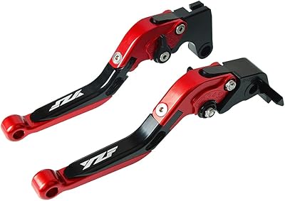 Kit of expandable brake and clutch levers CNC for YZF R1 2004-2014 for YZF R6 2005-2016 Red and Black.. DIAYTAR NIGERIA: Where shopping is affordable, selection is vast, and delivery is always reliable.