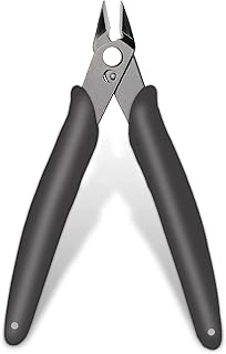 AMTHCLO precision side cutting to cut small wires for electronics and aluminum jewelry (flexible, black handle).. Unlock access to a wide range of products with DIAYTAR NIGERIA's affordable e-commerce platform.