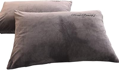 Crystal velvet pillowcase, breathable breathable cushion cover with envelope closure, comfortable and durable pillowcases for the gray winter 48x74cm (19x29inch).. Discover why thousands choose DIAYTAR NIGERIA for affordable products delivered in less than a week.